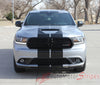 Detailed view of 2014-2024  Dodge Durango Hood Racing Stripes SUV Rally Vinyl Graphic 3M Decals Package