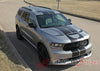 Detailed view of 2014-2024  Dodge Durango Hood Racing Stripes SUV Rally Vinyl Graphic 3M Decals Package
