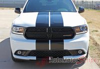 Detailed view of 2014-2024  Dodge Durango Hood Racing Stripes SUV Rally Vinyl Graphic 3M Decals Package
