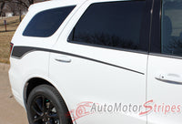 Detailed view of 2011-2024  Dodge Durango Side Stripes Propel SUV Vinyl Graphic 3M Decals Package