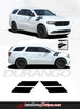 2011-2021 2022 Dodge Durango Hash Mark Stripes Double Bar SUV Hood Fender Vinyl Graphic 3M Package