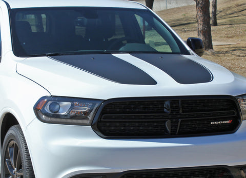 Detailed view of 2011-2024  Dodge Durango Hood Stripes Propel SUV Vinyl Graphic 3M Decals Package