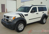2007-2012 Dodge Nitro Double Bar Hash Marks Mopar Style Hood 3M Vinyl Graphics Stripes Decals