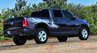 2009-2017 Dodge Ram Rage Multi Color Digital Print or Solid Color Side Bed Tailgate Truck Power Wagon Vinyl Graphic - Digital Print Silver Gray Charcoal Colors