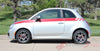 Detailed view of 2007-2020 Fiat 500 SE5 Check Side Door 3M Accent Stripes Vinyl Graphic Kit