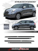 Detailed view of 2014-2020 Fiat 500L Straightaway Upper Body Accent 4-Door Stripes 3M Vinyl Graphic Kit