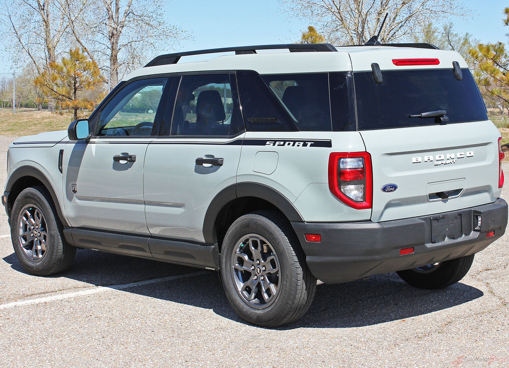 2021-2024 Ford Bronco Sport RIDER Side Body Stripes Upper Door Accent Decals Vinyl Graphics Kits 3M
