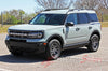 Detailed view of 2021-2026 Ford Bronco Sport RIDER Side Body Stripes Upper Door Accent Decals Vinyl Graphics Kits 3M