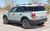Detailed view of 2021-2025 Ford Bronco Sport RIDER Side Body Stripes Upper Door Accent Decals Vinyl Graphics Kits 3M