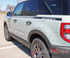 Detailed view of 2021-2026 Ford Bronco Sport RIDER Side Body Stripes Upper Door Accent Decals Vinyl Graphics Kits 3M
