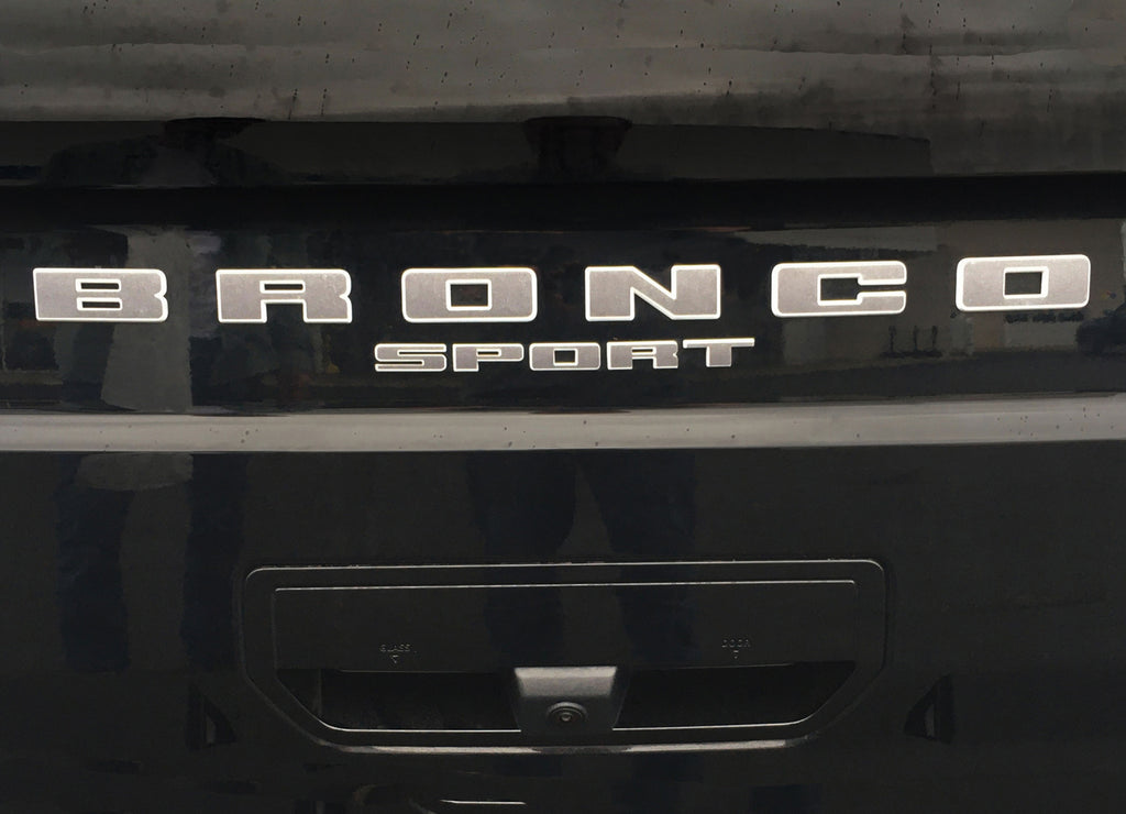 2021-2024 Ford Bronco Sport LETTER TEXT Front Grill and Rear Gate Decals Accent Vinyl Graphics 3M