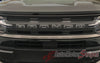 Detailed view of 2021-2026 Ford Bronco Sport LETTER TEXT Front Grill and Rear Gate Decals Accent Vinyl Graphics 3M
