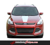 2013-2017 Ford Escape Capture Center Hood Accent Vinyl Graphic 3M Stripes Decal
