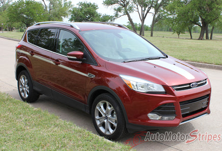 2013-2017 Ford Escape Capture Center Hood Accent Vinyl Graphic 3M Stripes Decal