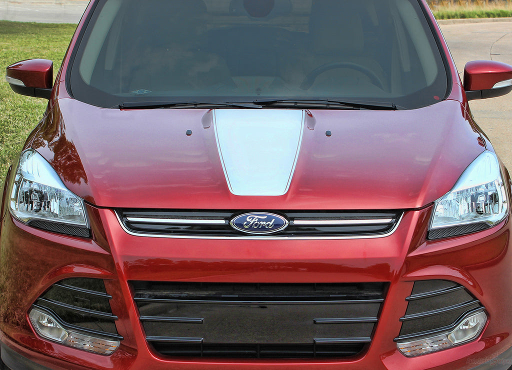 2013-2019 Ford Escape Capture Center Hood Accent Vinyl Graphic 3M Stripes Decal