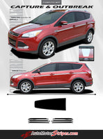 2013-2017 Ford Escape Outbreak Mid Door Body Accent Line 3M Vinyl Decal Graphic Stripes