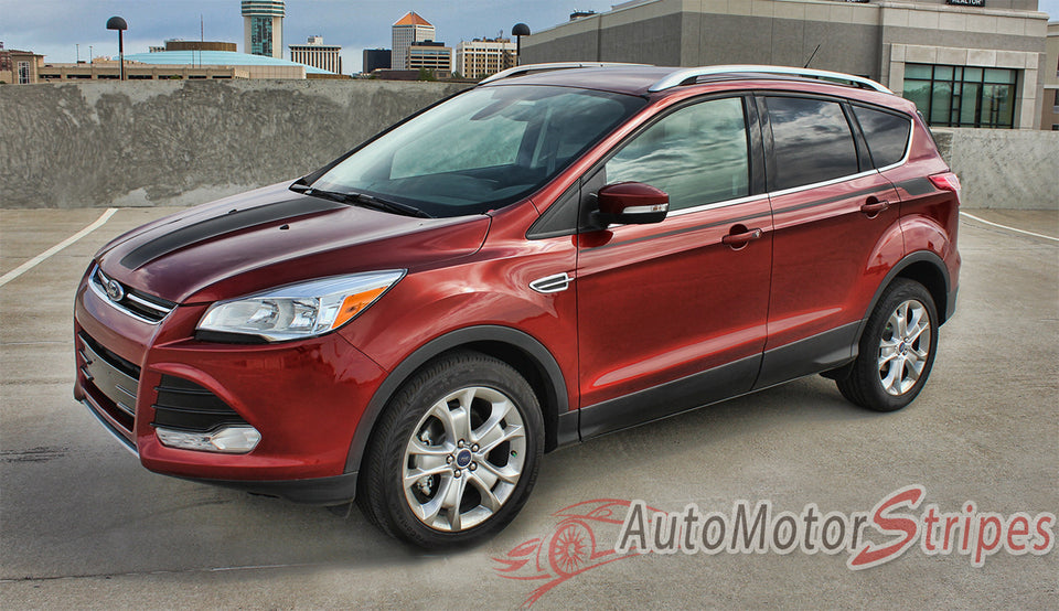 2013-2019 Ford Escape Vinyl Graphics Side Door Decals Stripes RUNAROUND ...