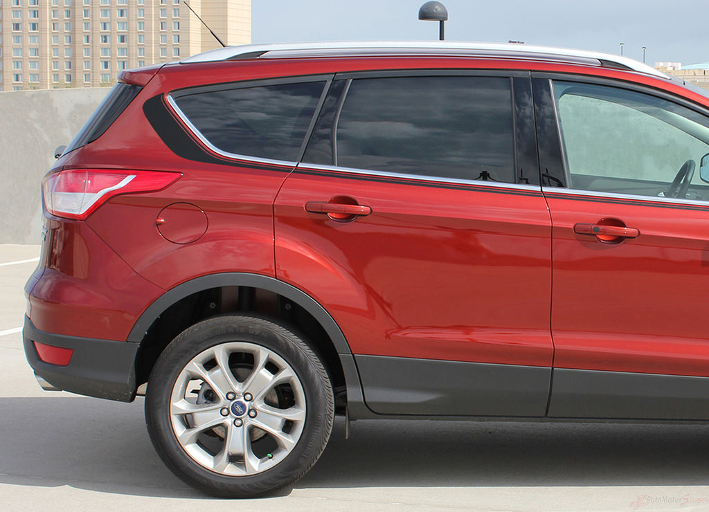2013-2019 Ford Escape Runaround Upper Body Line Door 3M Vinyl Decal Graphic Stripes