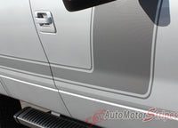 Ford F-150 Force Two Factory Style Hockey Stick Side Vinyl Decal Graphic Stripes - Screen Print Color Option