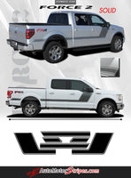 2009-2014 and 2015-2017 2018 2019 2020 Ford F-150 Force Two Factory Style Hockey Stick Side Vinyl Decal Graphic Stripes