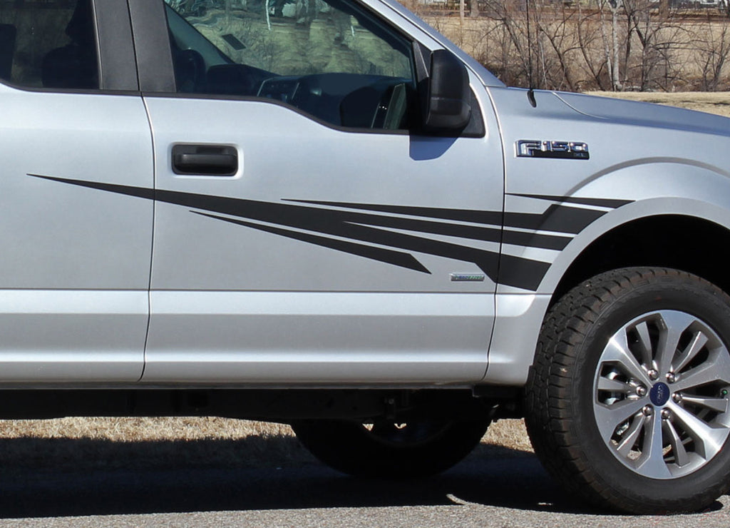 2015-2020 Ford F-150 Apollo Front Fender to Side Door Panel Vinyl Graphics Decals 3M Stripes Kit