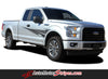 2015-2019 2020 Ford F-150 Apollo Front Fender to Side Door Panel Vinyl Graphics Decals 3M Stripes Kit
