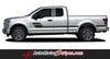 Detailed view of 2015-2020 Ford F-150 Eliminator Side Door Panel Hockey Stick Style Vinyl Graphics Decals 3M Stripes Kit