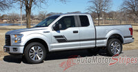 Driver Side Front for 2015 Ford F-150 Eliminator Side Door Panel Hockey Stick Style Vinyl Graphics Decals 3M Stripes Kit