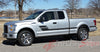 Driver Side Front for 2015 Ford F-150 Eliminator Side Door Panel Hockey Stick Style Vinyl Graphics Decals 3M Stripes Kit