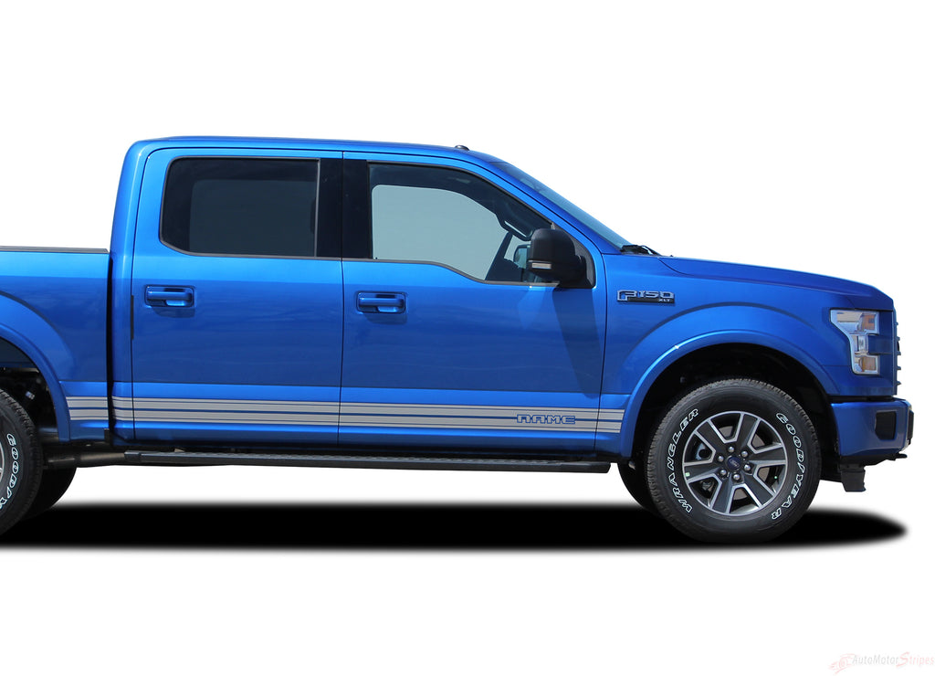 2015-2020 Ford F-150 Rocker 2 Two Lower Rocker Stripes Vinyl Decal 3M Graphics