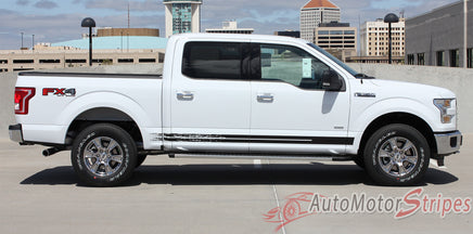 2017 Ford F-150 Breakup Rocker Lower Rocker Stripes Vinyl Decal Graphics