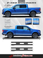 Detailed view of 2015-2025  Ford F-150 Rocker Two Lower Rocker Stripes Vinyl Decal 3M Graphics