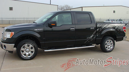 2009 - 2014 Ford F-150 Predator Factory Style Bed Raptor Mudslinger Style Vinyl Decal Graphic 3M Stripes