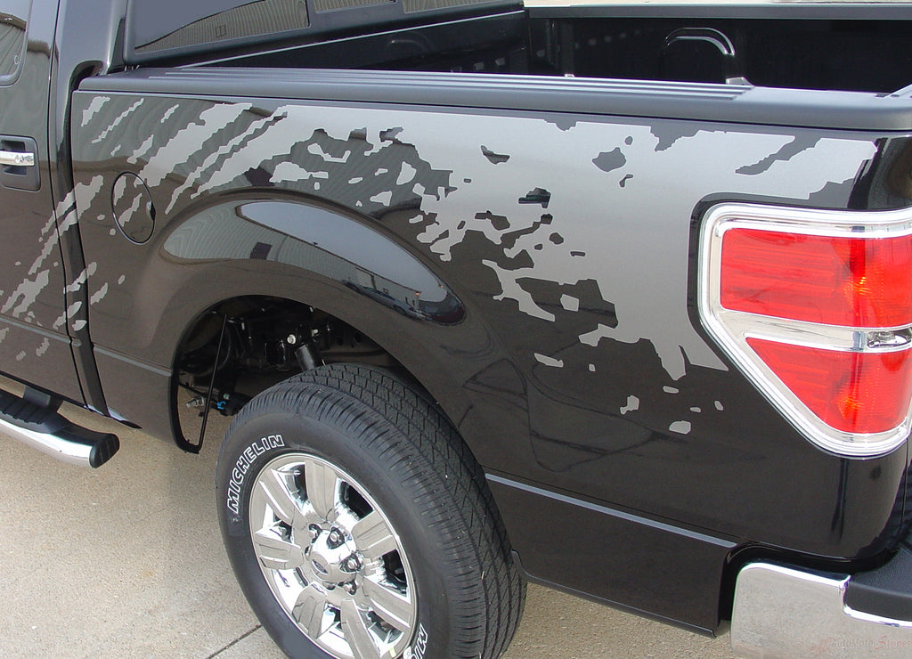 2009-2014 Ford F-150 Predator Factory Style Bed Raptor Mudslinger Style Vinyl Decal Graphic 3M Stripes