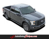 2015 2016 2017 2018 Ford F-150 Route Hood and Tailgate Blackout Vinyl Decal 3M Graphic Stripes