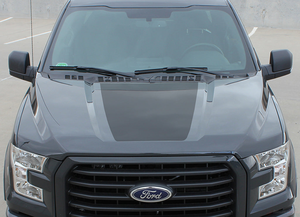 2015-2020 Ford F-150 Route Hood Blackout Vinyl Decal 3M Graphic Stripes