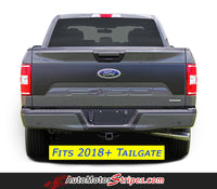 2015 2016 2017 2018 2019 Ford F-150 Route Tailgate Blackout Vinyl Decal 3M Graphic Stripes