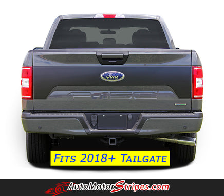 2015 2016 2017 2018 2019 Ford F-150 Route Tailgate Blackout Vinyl Decal 3M Graphic Stripes
