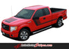 2009-2014 and 2015 2016 2017 2018 Ford F-150 Quake Hood and Sides Combo Factory Tremor FX Style Hockey Stick Side Vinyl Decal Graphic Stripes