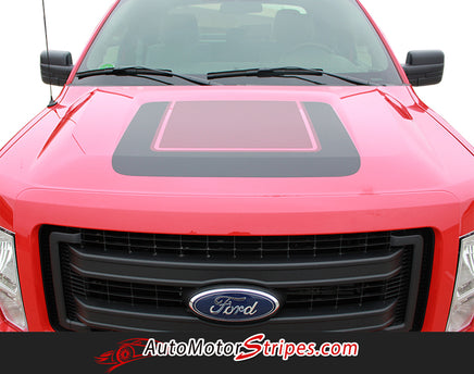 2009 - 2014 Ford F-150 Quake Hood Factory Tremor FX Style Hood Vinyl Decal Graphic