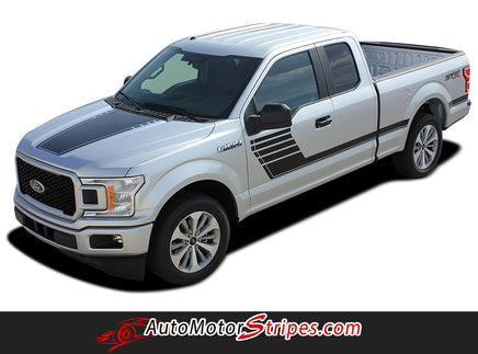 2015-2020 Ford F-150 Speedway Special Edition Lead Foot Stripes Hockey Decals Vinyl Graphic 3M