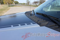 2015 2016 2017 2018 Ford F-150 Speedway Hood Blackout Lead Foot Stripes Decals Vinyl Graphic 3M