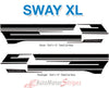 2021-2026 Ford F-150 Side Door Stripes Vinyl Body Decals 3M Graphics - SWAY and SWAY XL
