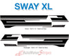 2021 2022 2023 Ford F-150 Side Door Stripes Vinyl Body Decals 3M Graphics - SWAY and SWAY XL