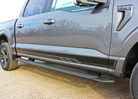Detailed view of 2021-2026 Ford F-150 Rocker 3 Three Lower Rocker Stripes Vinyl Decal 3M Graphics