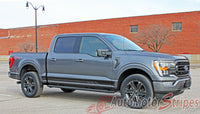 Detailed view of 2021-2026 Ford F-150 Rocker 3 Three Lower Rocker Stripes Vinyl Decal 3M Graphics