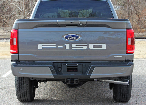 Detailed view of 2021-2026 Ford F-150 Rear Tailgate Letter Decals Text Stripes Vinyl Decal 3M Graphics