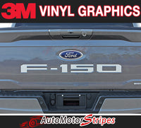 Detailed view of 2021-2026 Ford F-150 Rear Tailgate Letter Decals Text Stripes Vinyl Decal 3M Graphics