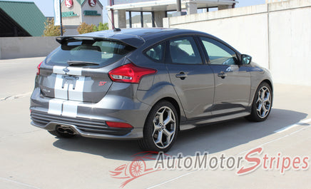 2016 2017 2018 Ford Focus Target Rally Racing Stripes Vinyl Graphic Hood 3M Decals Kit