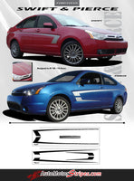 2008-2010 Ford Focus Pierce  Side Door Vinyl Accent Graphic 3M Decals Stripes